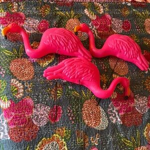 Pink Flamingo Garden Decor